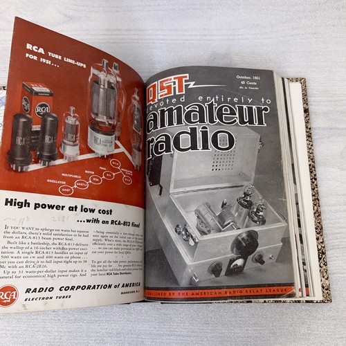 QST Amateur Radio Magazine 1951 Complete Bound Year Set in 2 HC Books - Picture 13 of 14