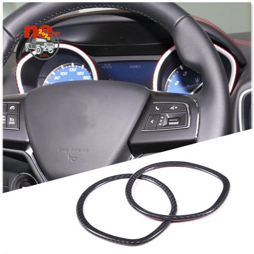 Carbon Fiber Speedmeter Ring Trim Tachometer Kits For Maserati Ghibli 2014-2019 - Picture 3 of 7