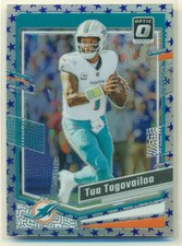 2023 Donruss OPTIC Blue Stars Prizm #118 TUA TAGOVAILOA Miami Dolphins