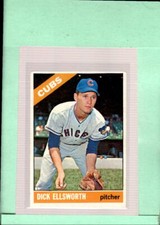 1966 Topps #447 Dick Ellsworth EX+ Excellent+ Cubs UER ID:48571