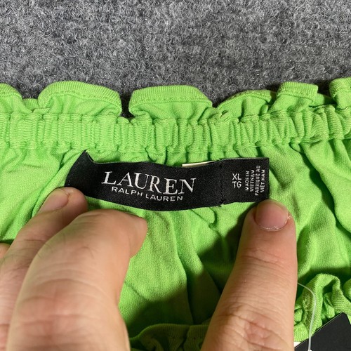 Lauren Black Label Top Ralph Lauren Y2K Green Off Shoulder Women's Size XL - Bild 5 von 11