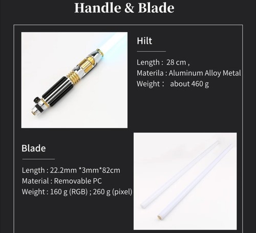 Mace Windu Proffie 2.2 Lightsaber With Pixel Blade - Picture 9 of 12