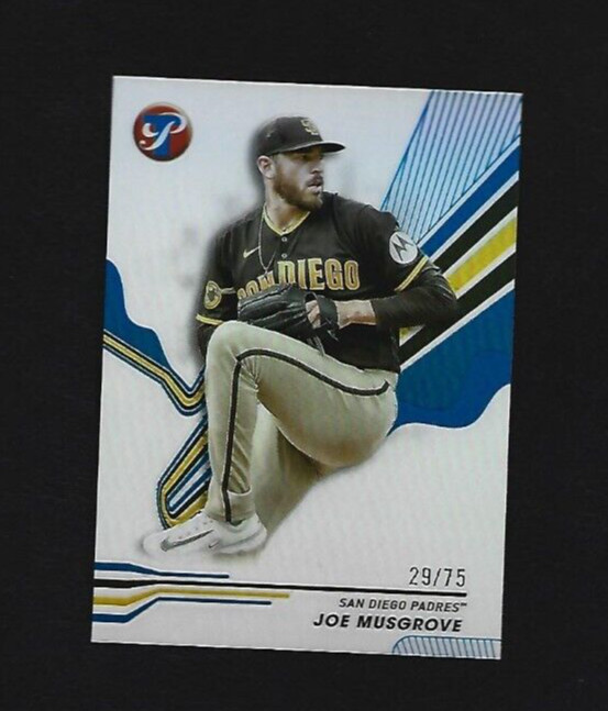 2024 Topps Pristine Joe Musgrove #170 Blue Refractor 29/75 San Diego Padres