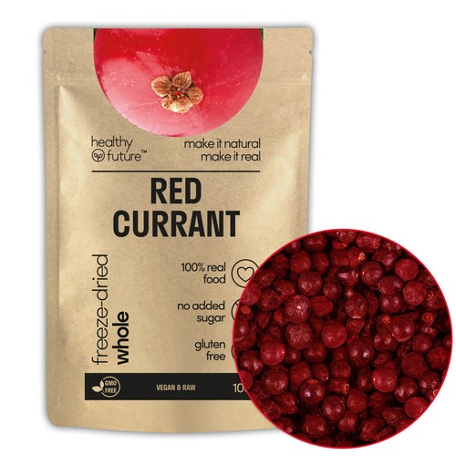 Gefriergetrocknete rote Johannisbeere ganz ohne Zuckerzusatz ohne Konservierungsstoffe 100% natürlich - Bild 1 von 13