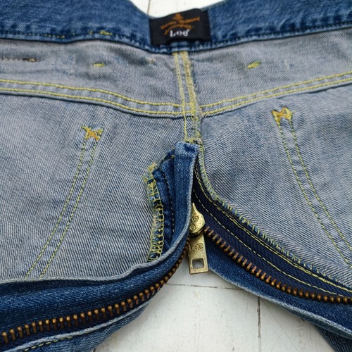 VIVIENNE WESTWOOD JEANS 32 x 34 Bondage Patched All Round Crotch Zip VERY RARE - Picture 17 of 24