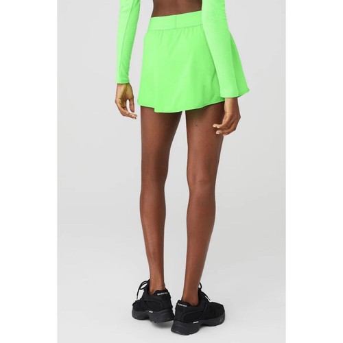 Falda Tenis Alo Yoga Match Point Verde Brillo S - Imagen 2 de 10