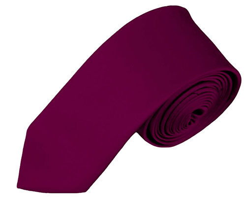 New Romario Manzini® Men's Solid Color Skinny Ties (56 colors) - Picture 85 of 120