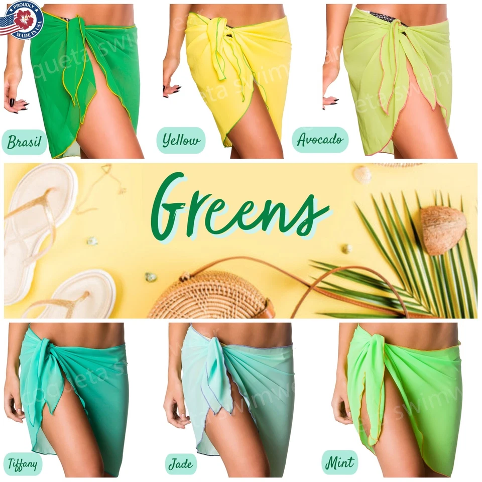 MUJERES ENCUBRIR PAREO Playa Envoltura Color Traje de Baño Pareo Encubrimiento Surtido COQUETA Foto 2 de 4