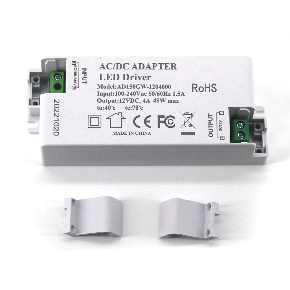 AC 110V to DC 12V 12W-60W Dimmable Transformer Power Supply LED Driver Adapter - Image 4 of 4