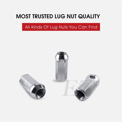 32 Open End Lug Nuts Bulge Acorn 9/16" Ford Dodge Chrome 1.9" For Extended Studs - 第 3/5 張圖片