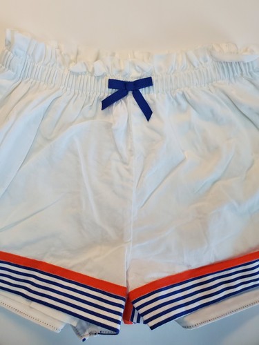 Janie and Jack Girls European Traveler White Blue Striped Shorts 18-24 Months - Picture 2 of 4