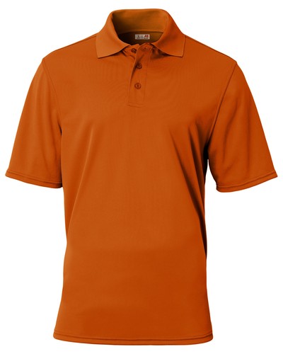 A4 N3040 Men's 100% Polyester Micro-Pique Short Sleeve Essential Polo T-Shirt - Picture 3 of 18