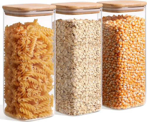 61Oz Glass Storage Containers with Lids, Glass Jars with Lids, Clear Food Storag - Picture 9 of 9