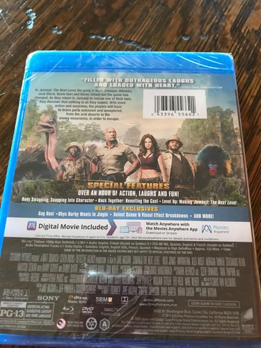 "Jumanji Next Level" with The Rock & Jack Black - NIP - Blu Ray & DVD - Picture 2 of 2