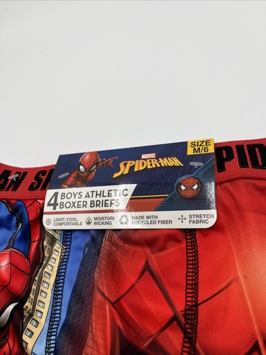 Boys Spider-Man M/6 Boxer Briefs 4pk - Picture 2 of 5