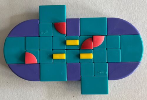 Binary Arts Triple Cross Puzzle Knobelspiel Schiebeplättchenspiel lila türkis orang - Bild 3 von 5