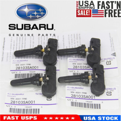 #ad #ad 4X Genuine OEM TPMS Tire Pressure Sensors 28103SA001 28103AJ00A For Subaru WRX $32.89