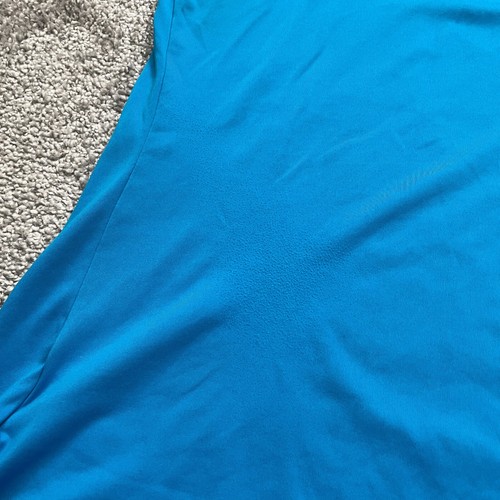Columbia Vista Ridge Active Tank Top Womens Small Petite Blue V-Neck Stretch Gym - Picture 6 of 12
