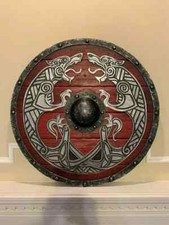 Medieval Shield Viking Shield 24" Wooden Shield Heavy Metal Fitted Handmade Gift
