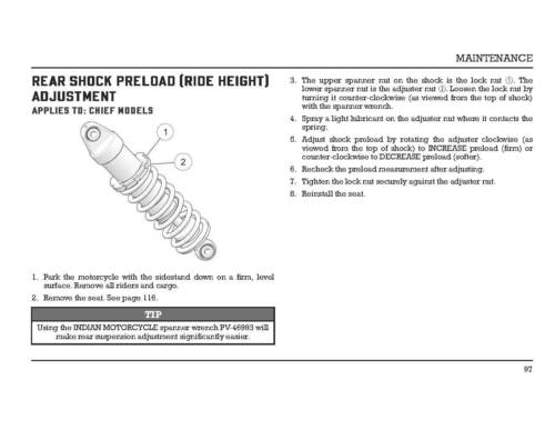 Libro manual para propietarios indios 2018 Chieftain Dark Horse - Imagen 9 de 12