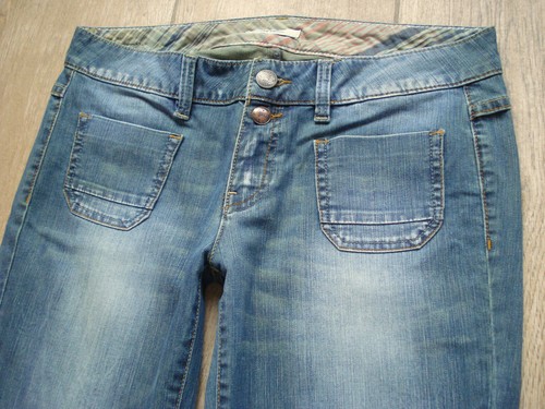 ESPRIT Flared Schlagjeans W32 L32 Damenjeans blau Stretch Denim Jeans 32/32 - Bild 2 von 6