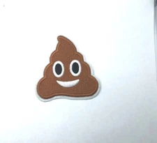 Poo Emoji Patch Iron On Sew On Badge Embroidered Patch 