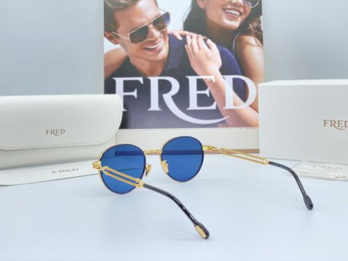 Occhiali Fred Round FG40028U Blue *2021* Sunglasses Lunette Sonnenbrille Cartier - Foto 4 di 12