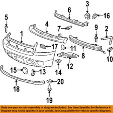 Chevrolet GM OEM Suburban 1500 Front Bumper-Tow Hook Eye Cover Left 15893976