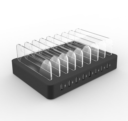 110W QC3.0 Detachable holder 8-Port USB Wall Charger Dock for Tablet Smart Phone - Picture 5 of 6