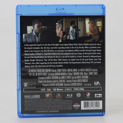 They Call Me Mr Tibbs! (1970) Blu-ray, Sidney Poitier - Region A Coding - As New - Picture 2 of 4
