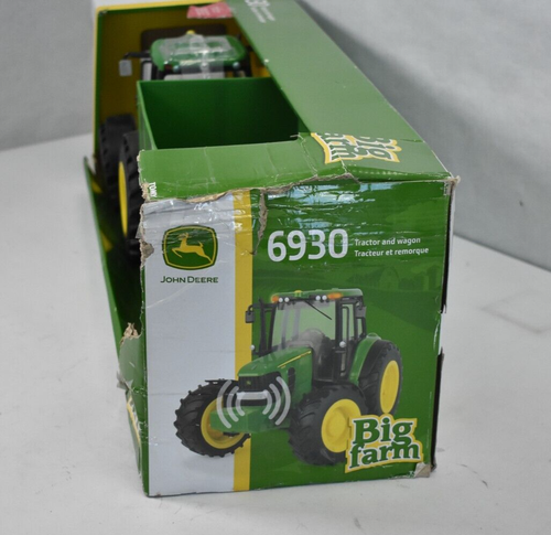 John Deere Big Farm 2 Piece Tractor Wagon Vehicle Play Toy 1:16 Scale Kids - Picture 7 of 10