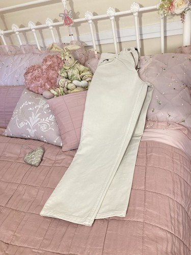 VALENTINO Vintage Jeans W36 L28 Natural Stone Ecru Regular Fit Made In Italy - Picture 11 of 19