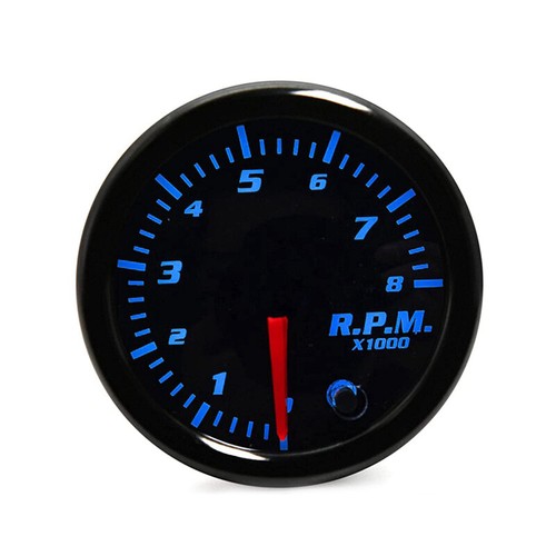 2" 52mm 12V Tacho Gauge Meter 7 Color Tinted Tachometer 0~8000 RPM Universal - Picture 9 of 13