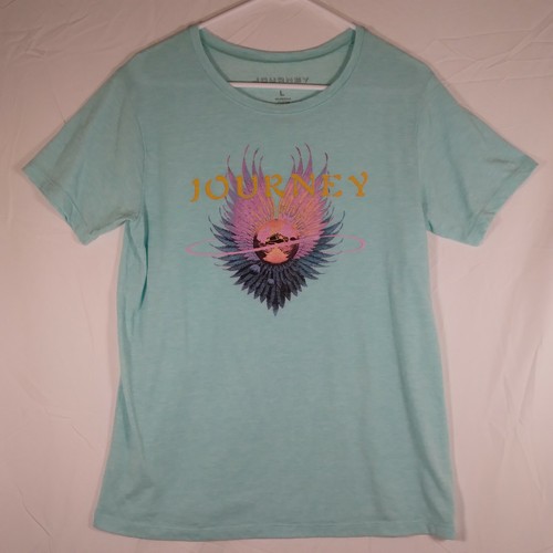 Camiseta Journey Evolution Azul Pálido Unisex Talla Grande - Imagen 1 de 7