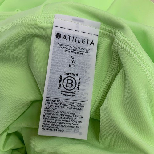 ATHLETA Ace High Rise 13 1/2 Tennis Skort Women's Size XL Green 657545 - Picture 4 of 5