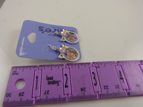 silver tone Unicorn dangle Claire's Earrings earring Jewelry pierced - Picture 3 of 4