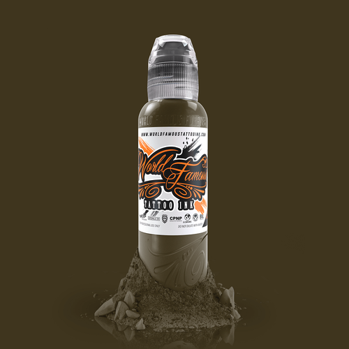 World Famous Tattoo Ink 1oz Blue Red Green Yellow Black Grey Brown Purple Orange - Picture 28 of 162