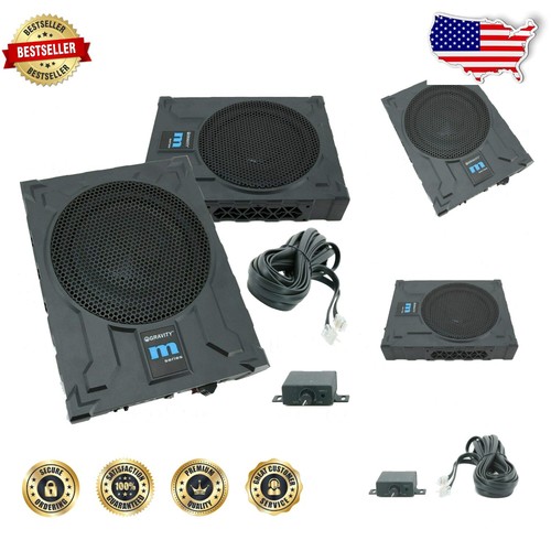 High-Power 10'' Car Audio Subwoofer with Bass Boost - Slim Design, 550 Watts