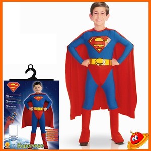 Travestimento Super eroe Halloween Colore blu 5-6 anni Taglia M Bambino - Bambino di acciaio Costume Carnevale