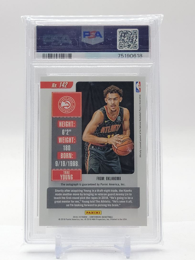 その他 TRAE YOUNG ROOKIE TICKET AUTO HOLO PSA 9 2018-19 Panini Donruss Optic Trae Young PSA 9 Mint Rookie