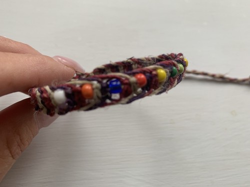 HEMP SURFER BRACELET ANKLET SOFT HAND MADE ADJUSTABLE HIP COOL MULTI COLOR Brown - Picture 4 of 5
