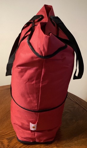 Stuff You Love Maroon Expandable Rolling Bag - Picture 7 of 9