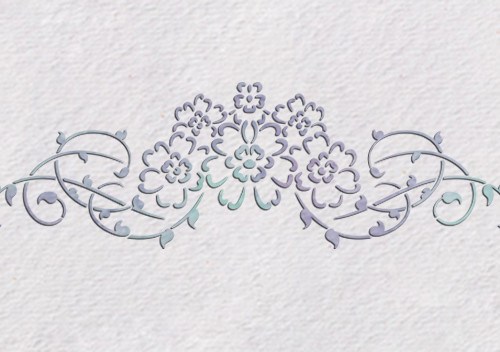 Flower Stencil French Floral Vintage Ornament Paint Furniture Cardmaking FL76 - Picture 3 of 9