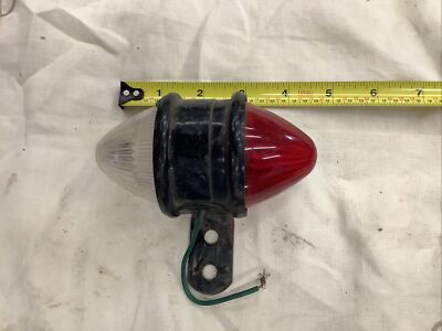 Vintage Beehive Ruby And Clear Light Fixture Rat Rod Used Untested | eBay