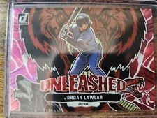 2023 Donruss Jordan Lawlar Unleashed Pink Fireworks Holo RC #U4 Diamondbacks