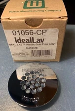 Watco 01056-CP Ideallav Drain Replacement Plastic Grid Strainer Trim - Chrome