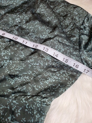 Vestido Gianni Bini Nuevo con etiquetas para mujer verde hoja difícil manga larga - Imagen 6 de 12