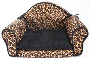 Leopard-Print-PET-BED-Pillow-Cushion-Sofa-Couch-Design-Dog-Cat-Puppy-NEW
