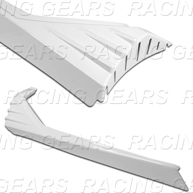 FALDA LATERAL BLANCA ESTILO MP 30.6" DIVISORES BASCULANTES ALAS WINGLET DIFUSOR CANARD Foto 3 de 4