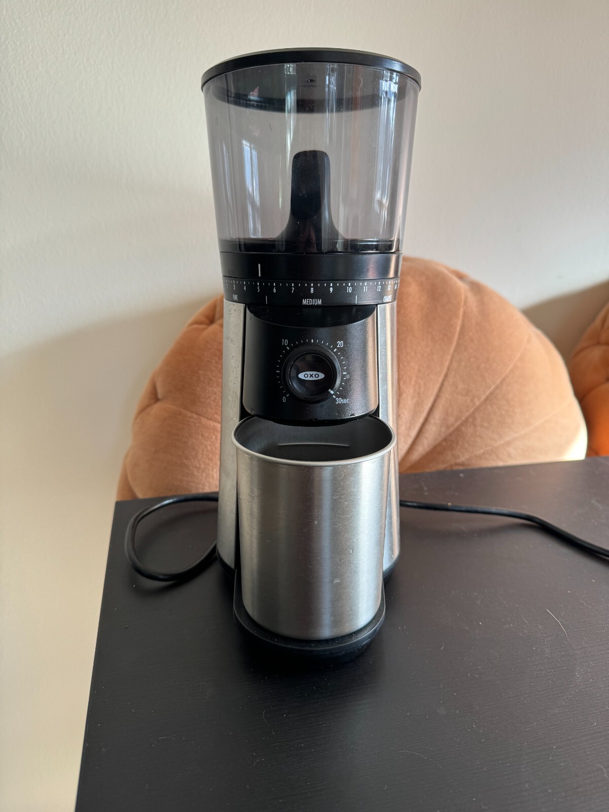 OXO Conical Burr Coffee Grinder 16oz Stainless Steel 719812093611 eBay